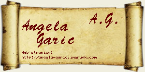 Angela Garić vizit kartica